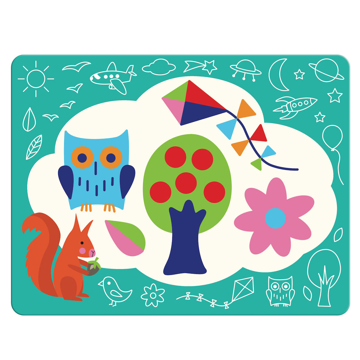 Colorear dibujos mágicos GARABATOS MÁGICOS Djeco