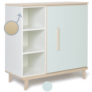 Cómoda 1 puerta 3 huecos NADO Retro acabado fresno mint