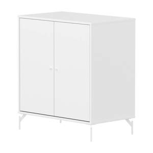 Cómoda 2 puertas-patas SAGA Flexa blanco-blanco