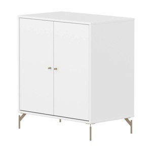 Cómoda 2 puertas-patas SAGA Flexa blanco-oat