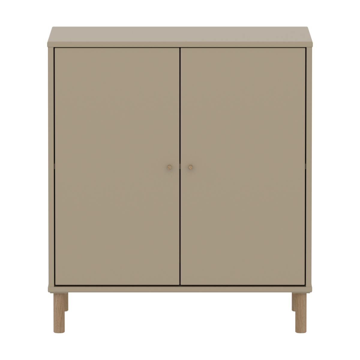 Cómoda 2 puertas-patas SAGA Flexa oat-roble