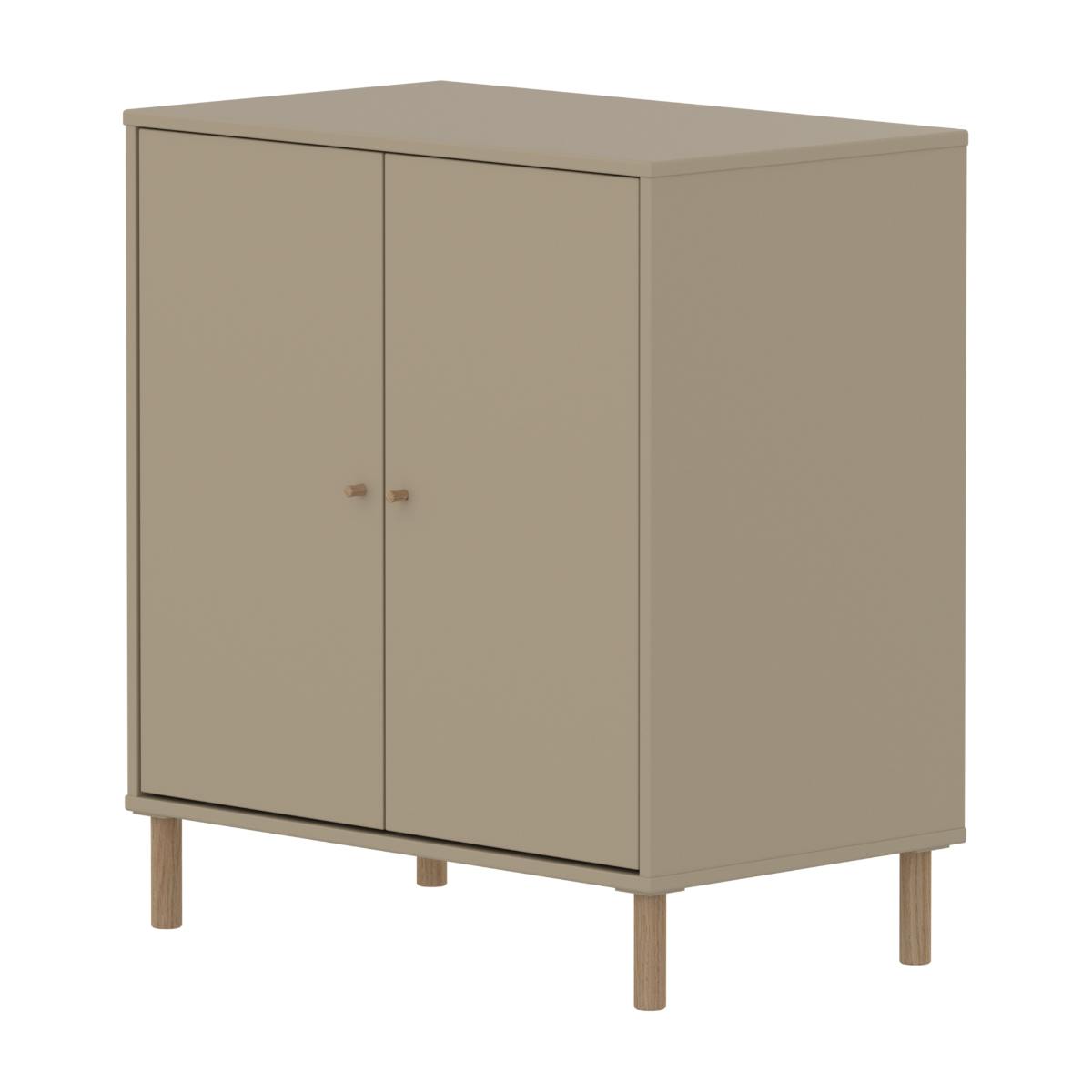 Cómoda 2 puertas-patas SAGA Flexa oat-roble