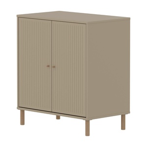 Cómoda 2 puertas ranuras-patas SAGA Flexa oat-roble