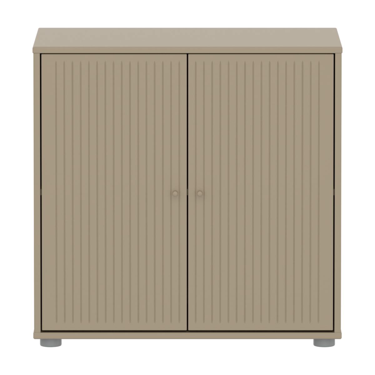 Cómoda 2 puertas ranuras SAGA Flexa oat-oat
