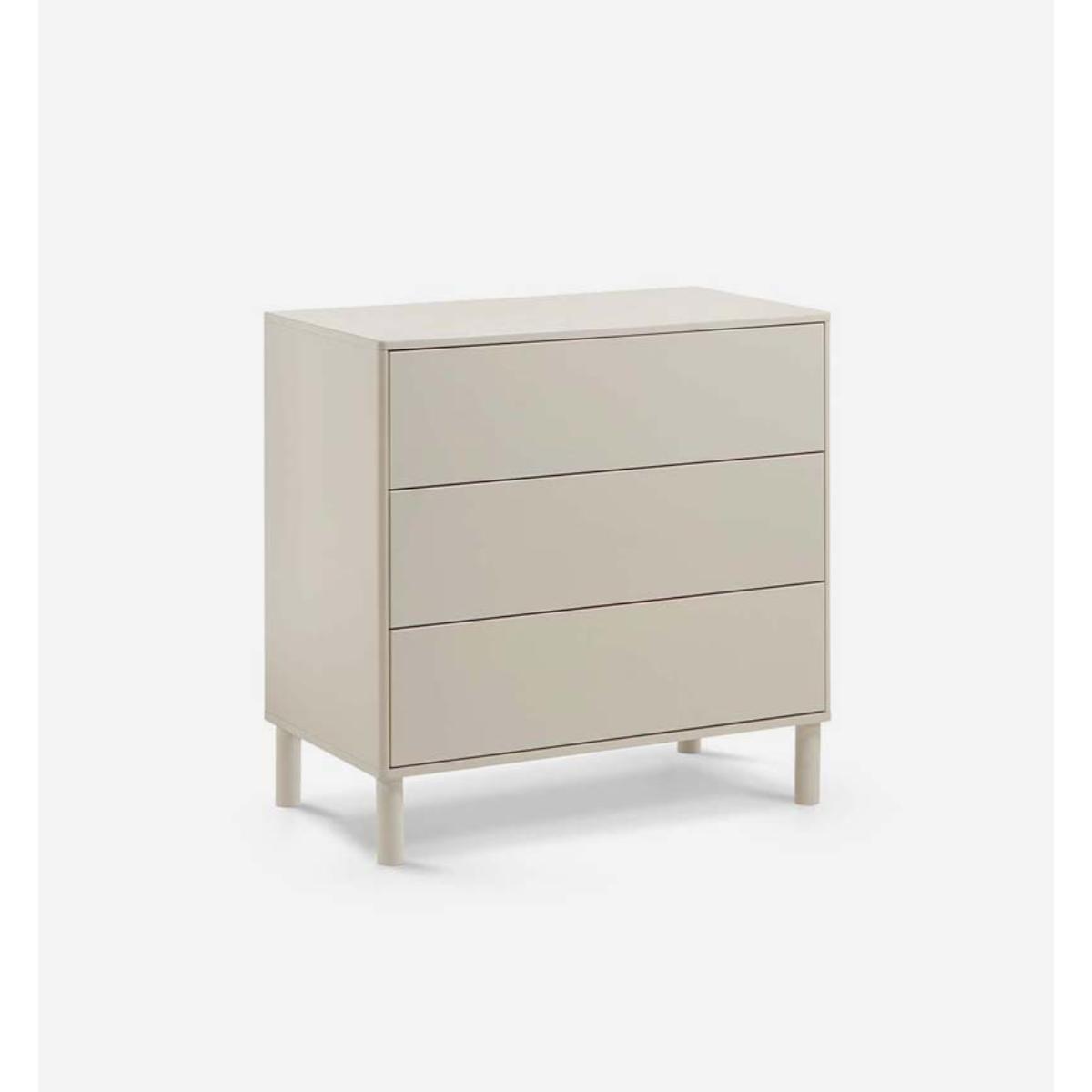 Cómoda 3 cajones DOCO Sleeping Cotinfant beige