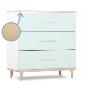 Cómoda 3 cajones NADO Retro acabado fresno ash mint