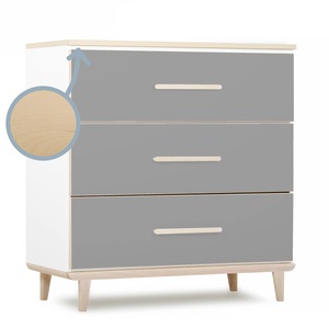 Cómoda 3 cajones NADO Retro acabado fresno ash slate grey