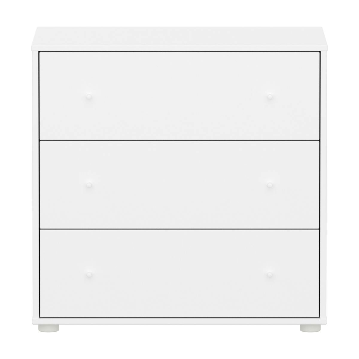 Cómoda 3 cajones SAGA Flexa blanco-blanco