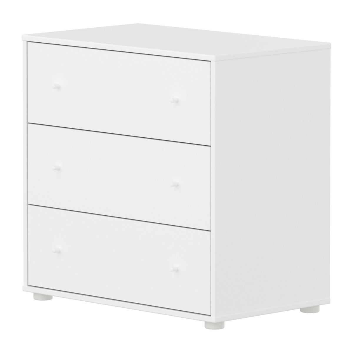 Cómoda 3 cajones SAGA Flexa blanco-blanco