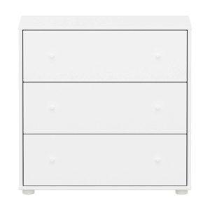 Cómoda 3 cajones SAGA Flexa blanco-blanco