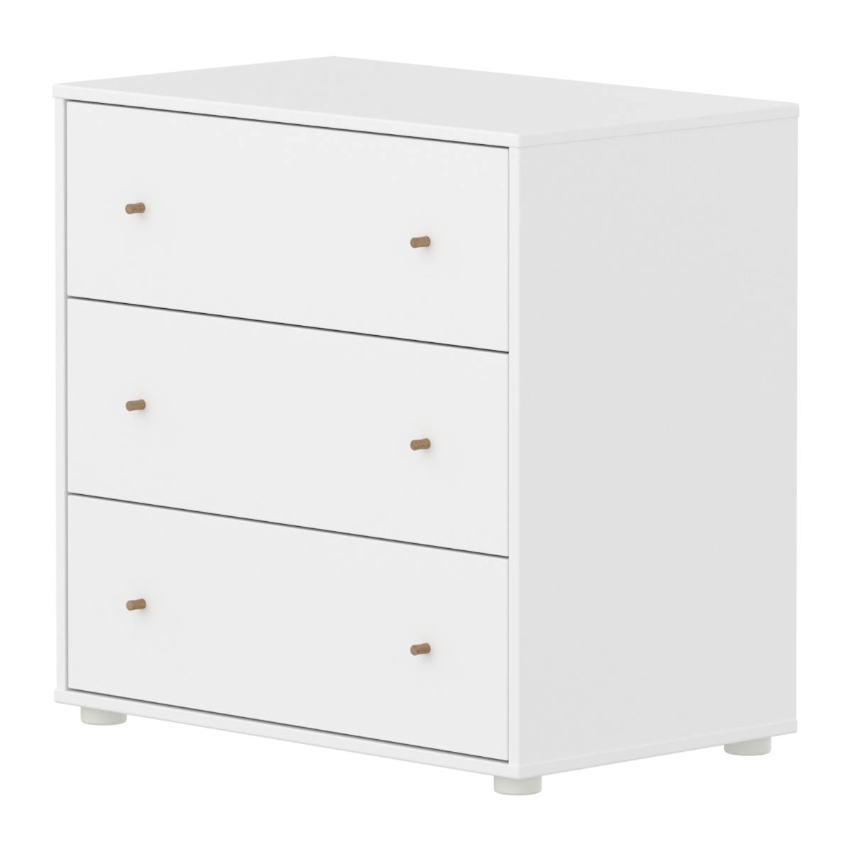 Cómoda 3 cajones SAGA Flexa blanco-roble