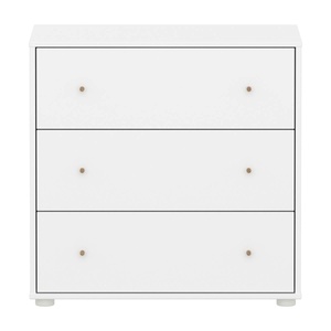 Cómoda 3 cajones SAGA Flexa blanco-roble