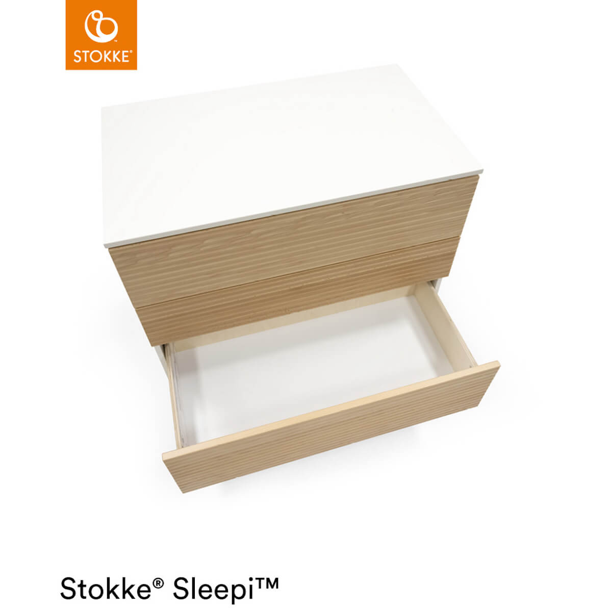 Cómoda 3 cajones SLEEPI Stokke natural