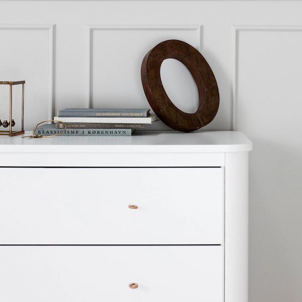 Cómoda 3 cajones WOOD Oliver Furniture blanco