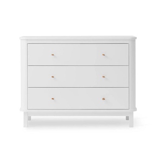 Cómoda 3 cajones WOOD Oliver Furniture blanco