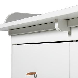 Cómoda 6 cajones cambiador xl WOOD Oliver Furniture blanco-roble
