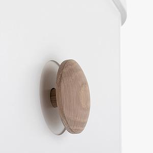 Cómoda 6 cajones cambiador xl WOOD Oliver Furniture blanco-roble