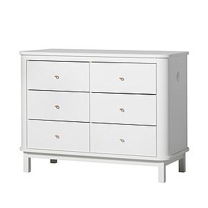 Cómoda 6 cajones WOOD Oliver Furniture blanco