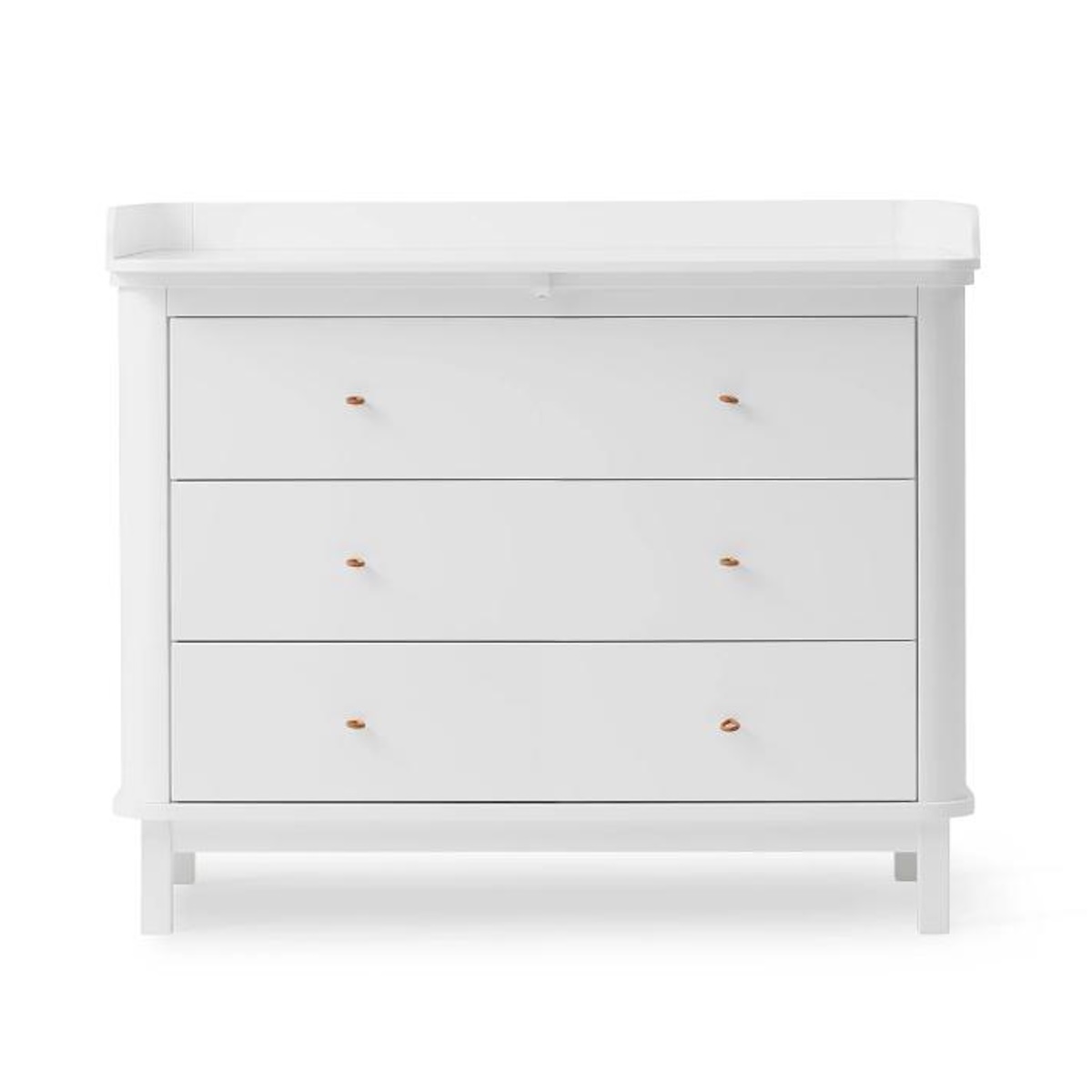 Cómoda cambiador 3 cajones WOOD Oliver Furniture blanco