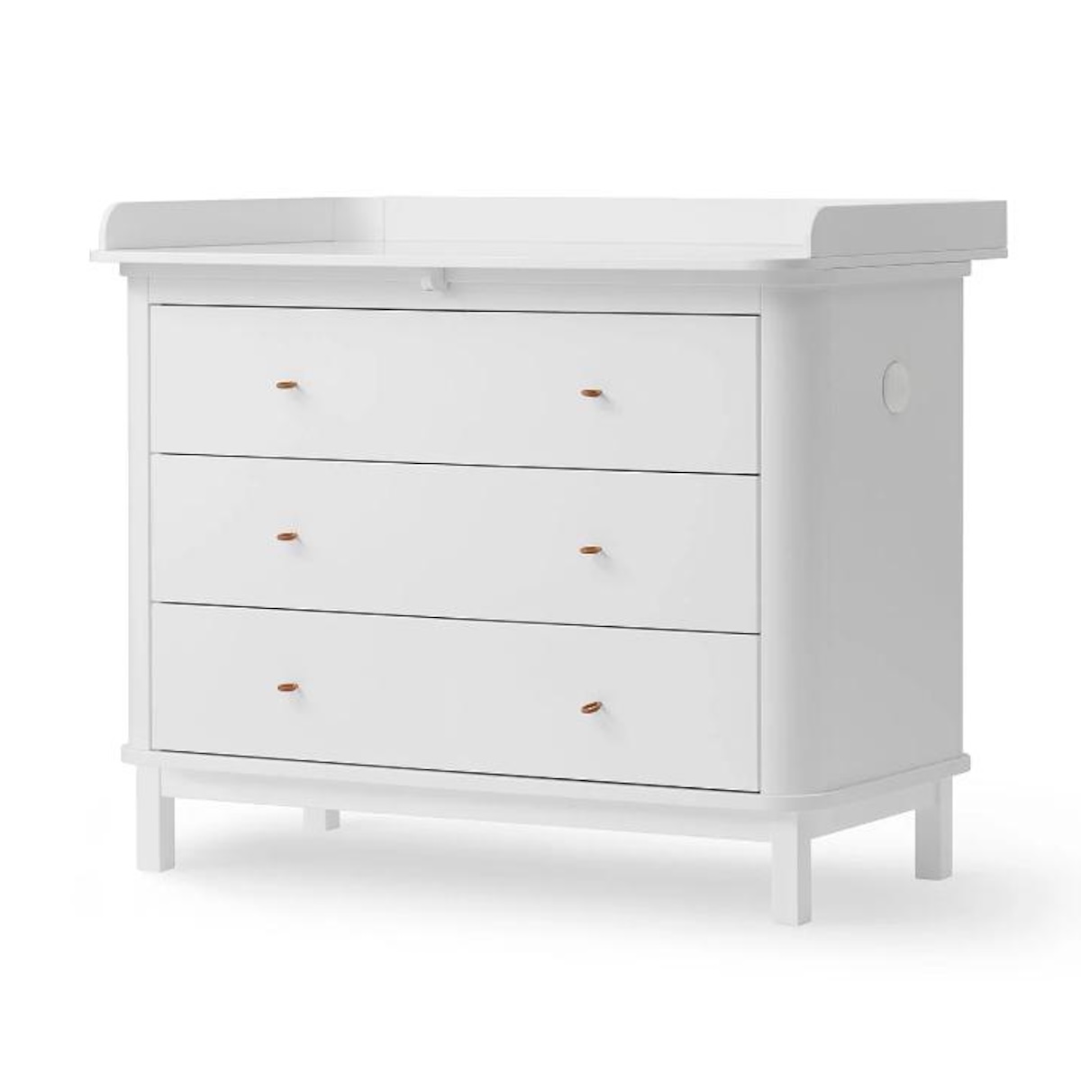 Cómoda cambiador 3 cajones WOOD Oliver Furniture blanco