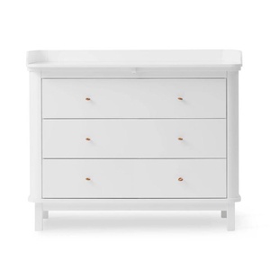 Cómoda cambiador 3 cajones WOOD Oliver Furniture blanco