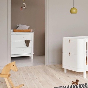 Cómoda cambiador 3 cajones WOOD Oliver Furniture blanco