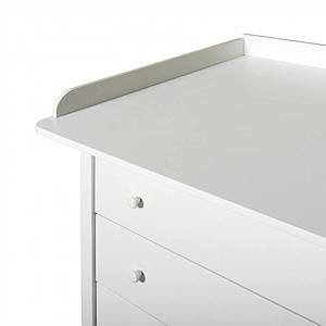 Cómoda-cambiador 4 cajones SEASIDE Oliver Furniture blanco