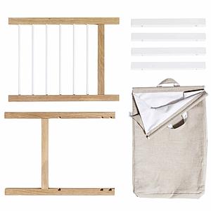 Cómoda-cambiador extensible 6 cajones SEASIDE Oliver Furniture blanco