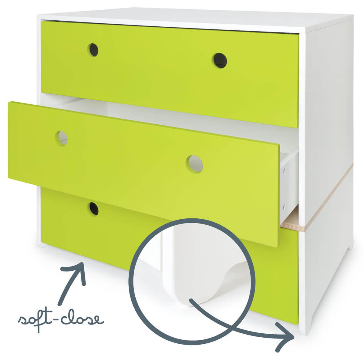 Cómoda COLORFLEX cajones frontales lime