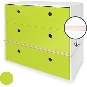 Cómoda COLORFLEX cajones frontales lime