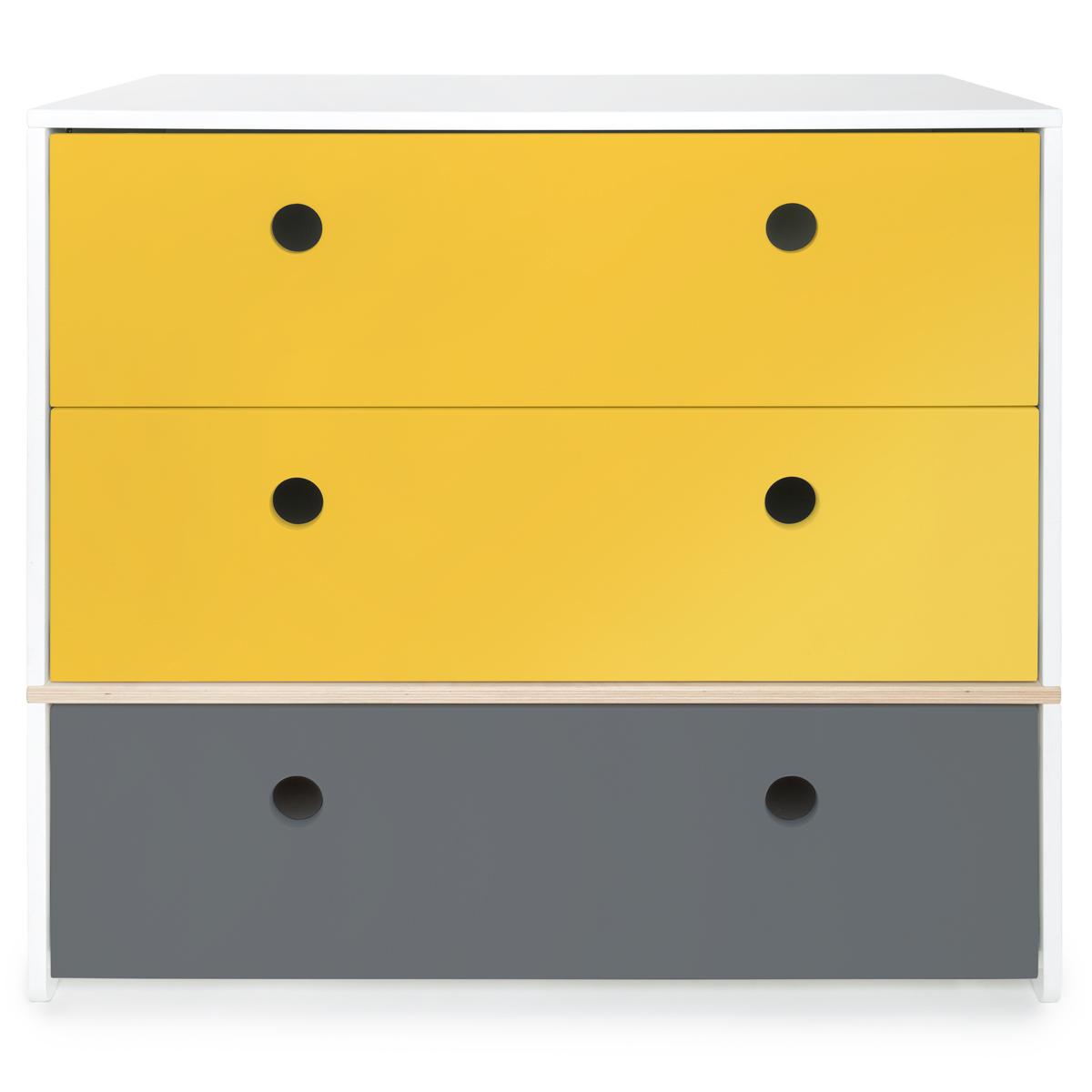 Cómoda COLORFLEX cajones frontales nectar yellow-nectar yellow-space grey