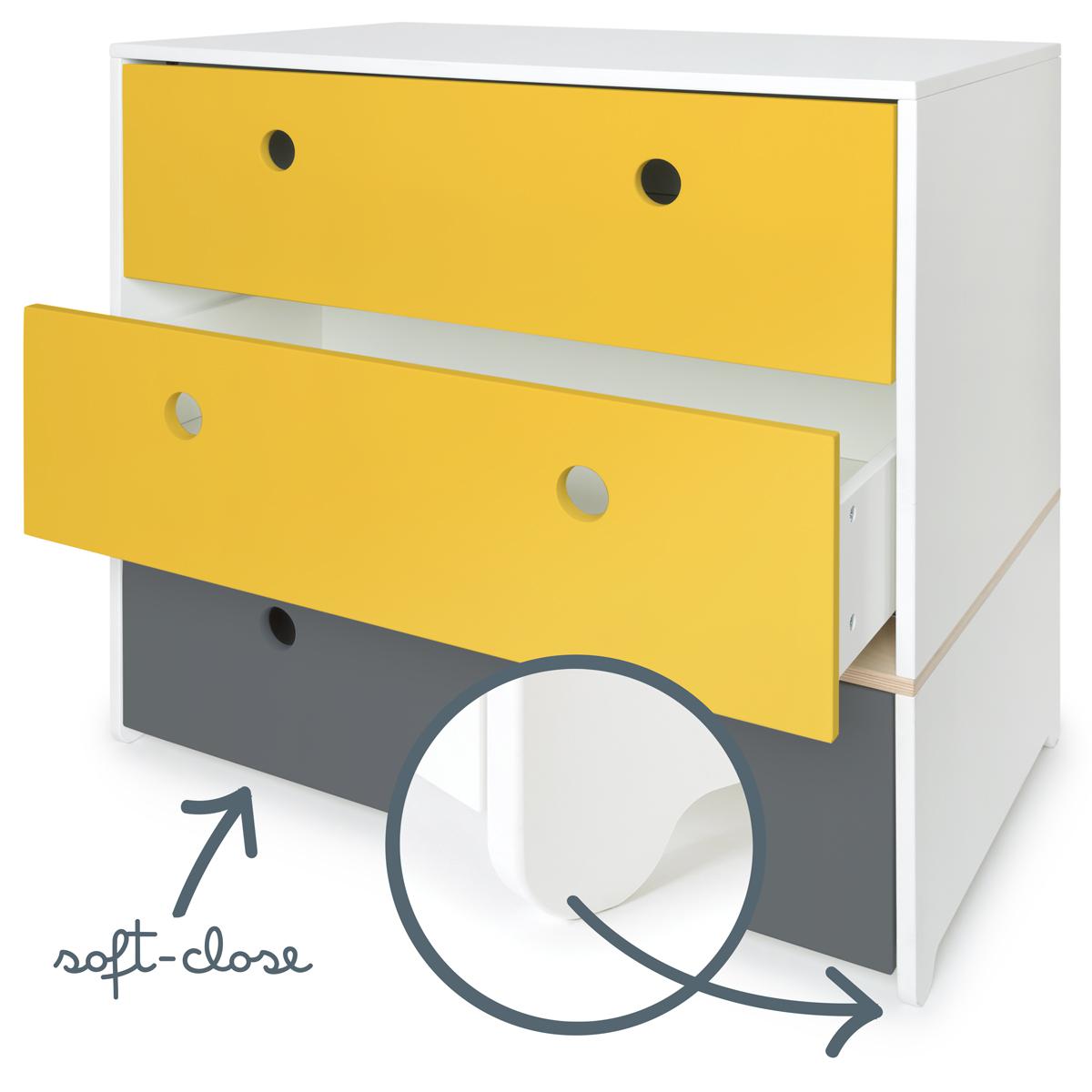 Cómoda COLORFLEX cajones frontales nectar yellow-nectar yellow-space grey