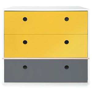 Cómoda COLORFLEX cajones frontales nectar yellow-nectar yellow-space grey