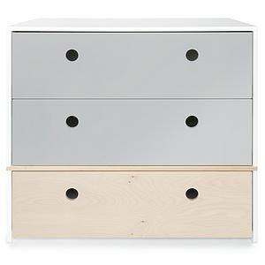 Cómoda COLORFLEX cajones frontales pearl grey-pearl grey-white wash