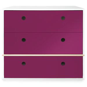 Cómoda COLORFLEX cajones frontales plum 