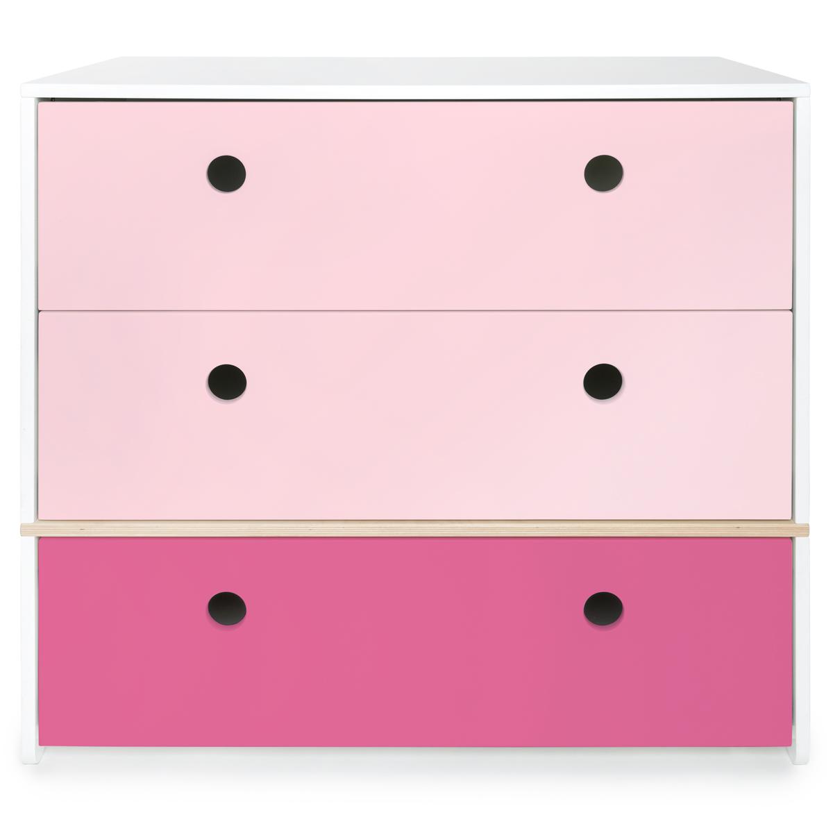 Cómoda COLORFLEX cajones frontales sweet pink-sweet pink-pink 