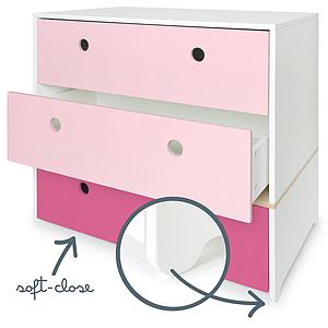 Cómoda COLORFLEX cajones frontales sweet pink-sweet pink-pink 