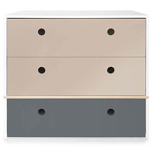 Cómoda COLORFLEX cajones frontales warm grey-warm grey-space grey