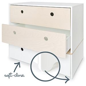 Cómoda COLORFLEX cajones frontales white wash-white wash-white 
