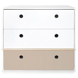 Cómoda COLORFLEX cajones frontales white-white-warm grey