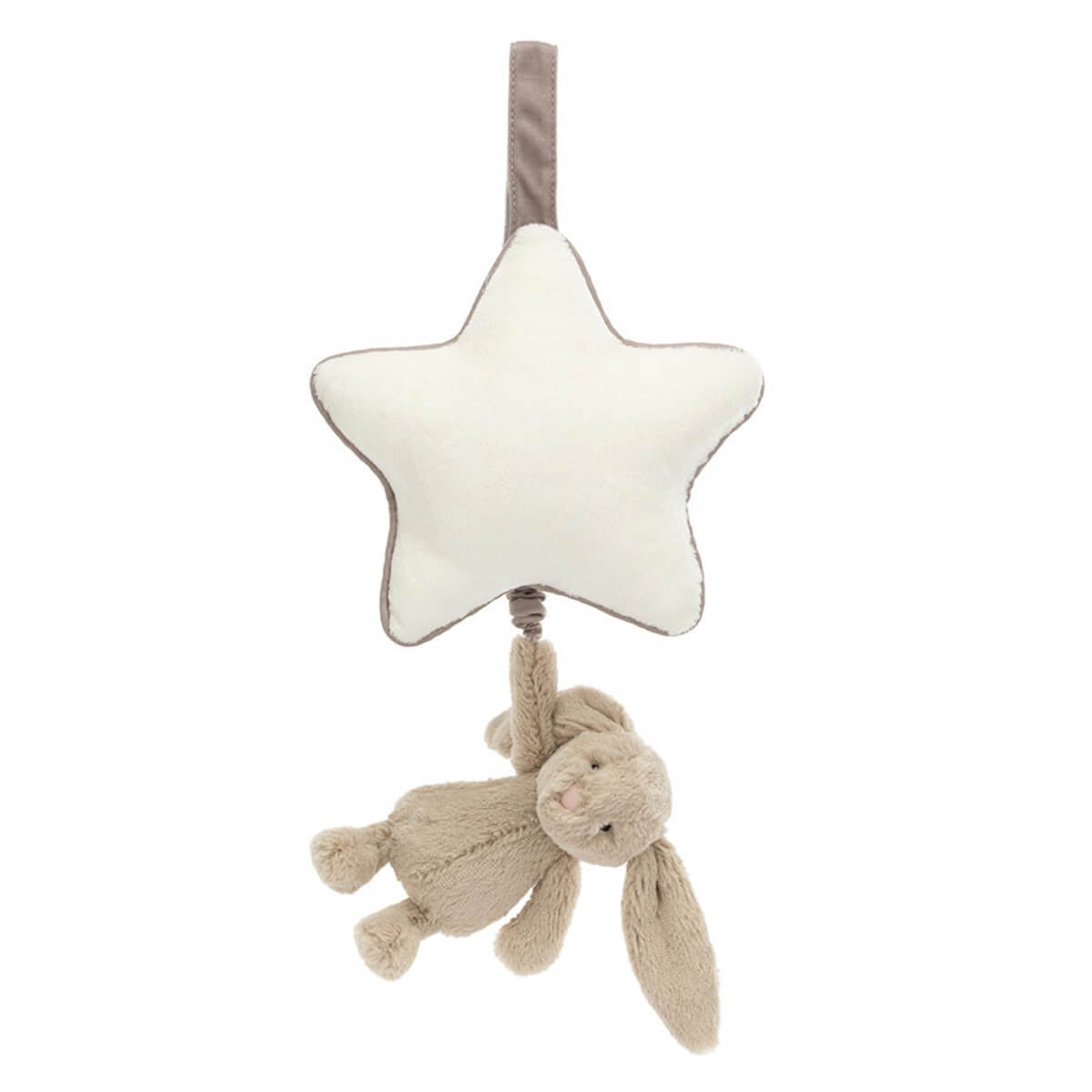 Conejo musical BASHFUL Jellycat beige