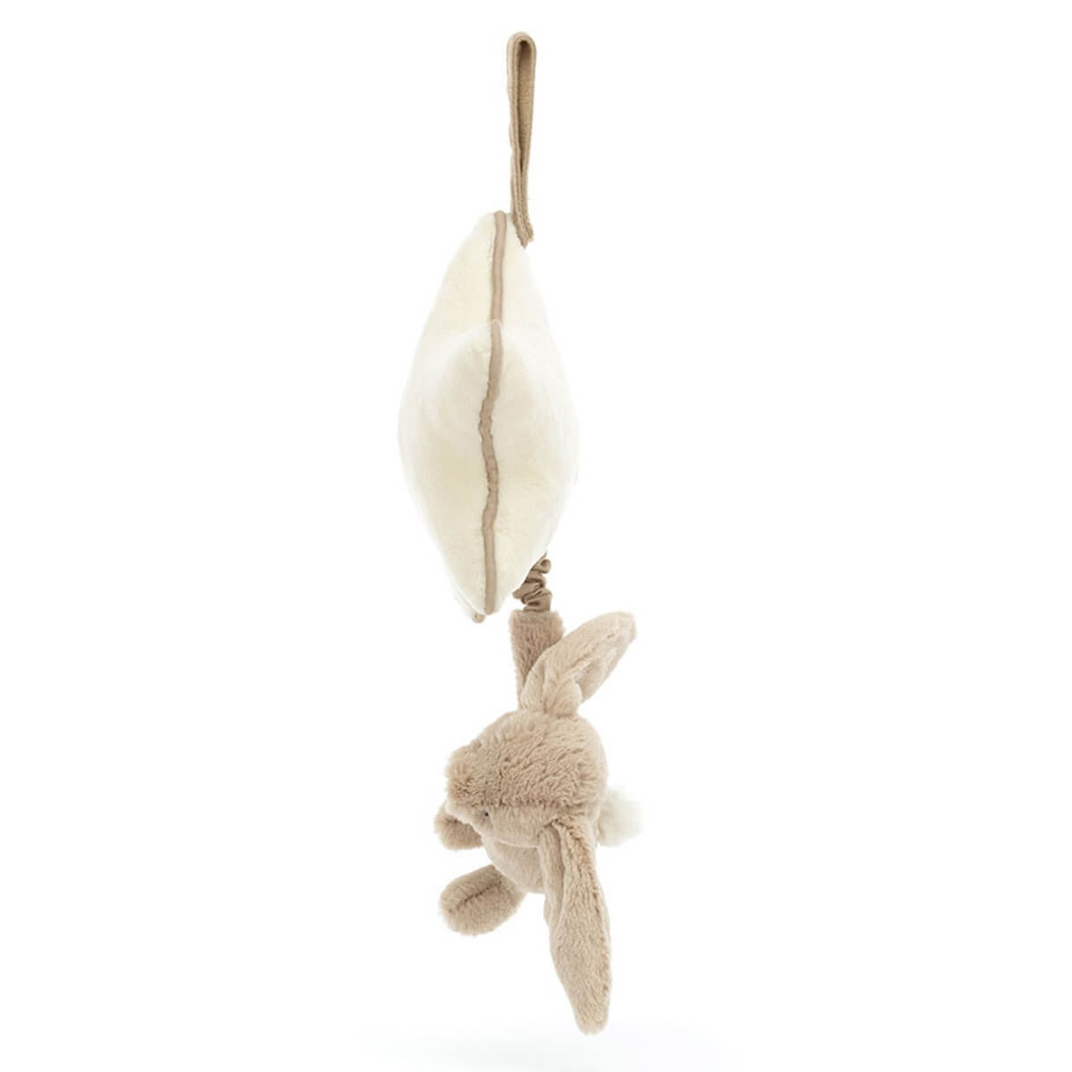 Conejo musical BASHFUL Jellycat beige