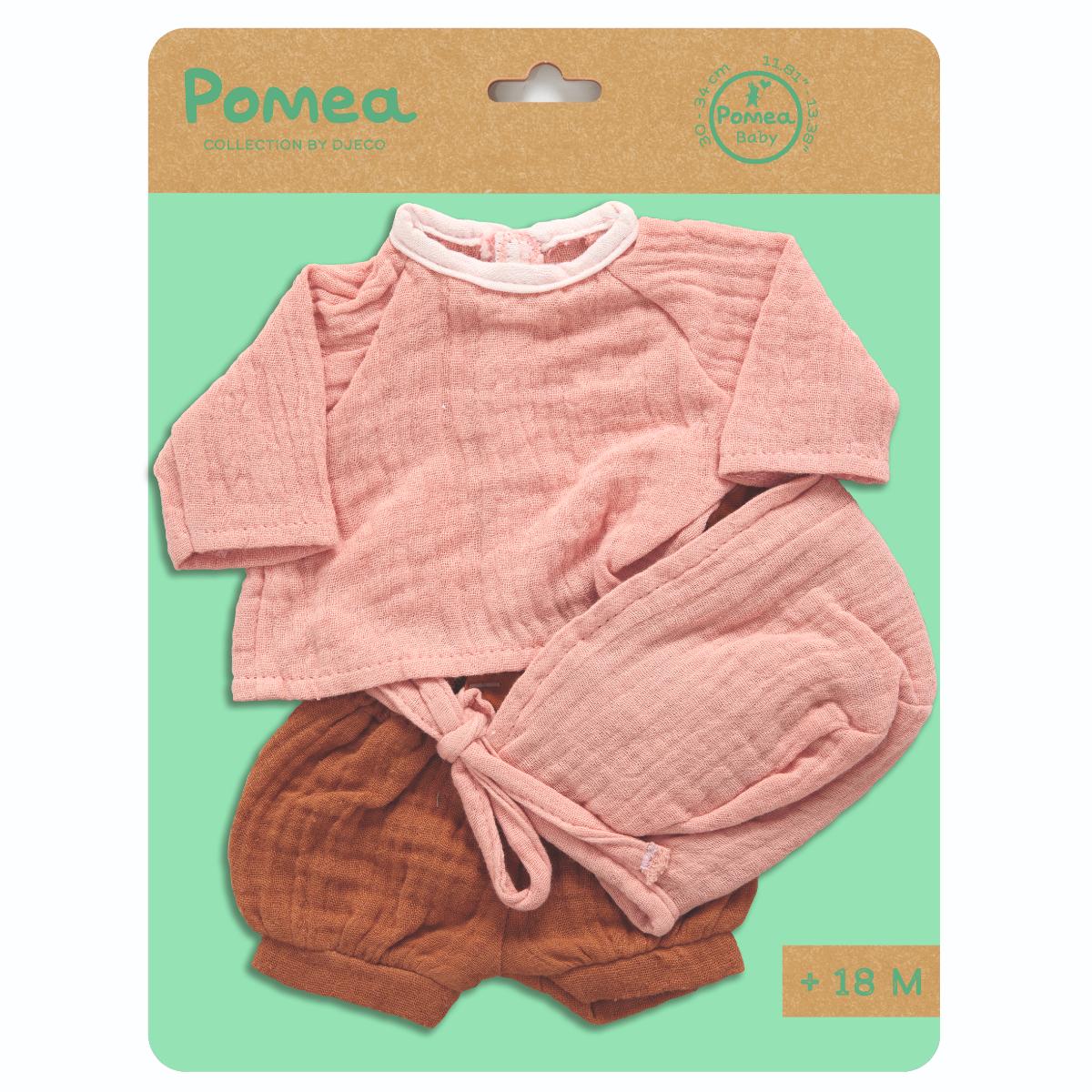 Conjunto 3pzs muñeca Peach POMEA Djeco
