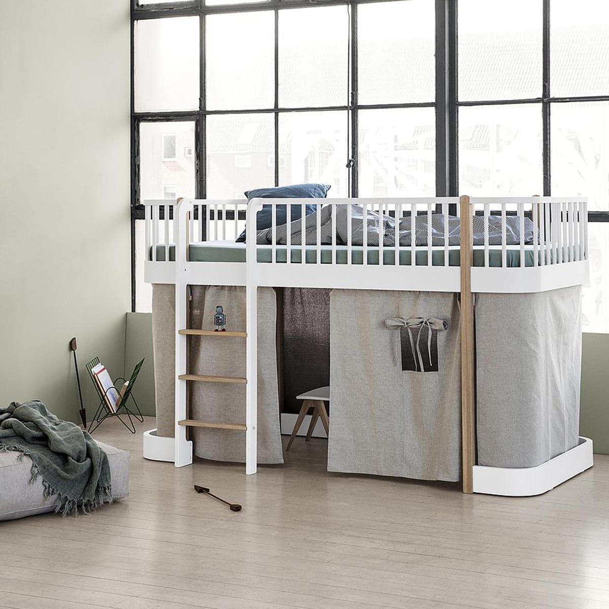 Cortina cama 128cm WOOD ORIGINAL Oliver Furniture natural