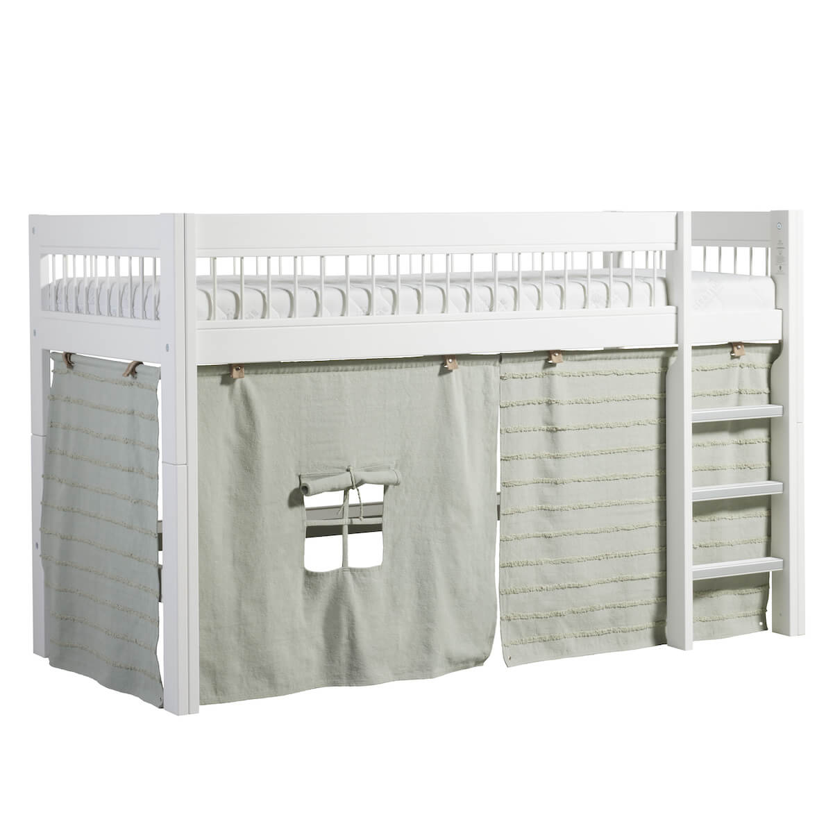 Cortina cama media alta ESSENCE Lifetime blue sage