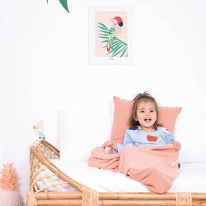 Cuadro 30x40cm LORO Lilipinso rosa