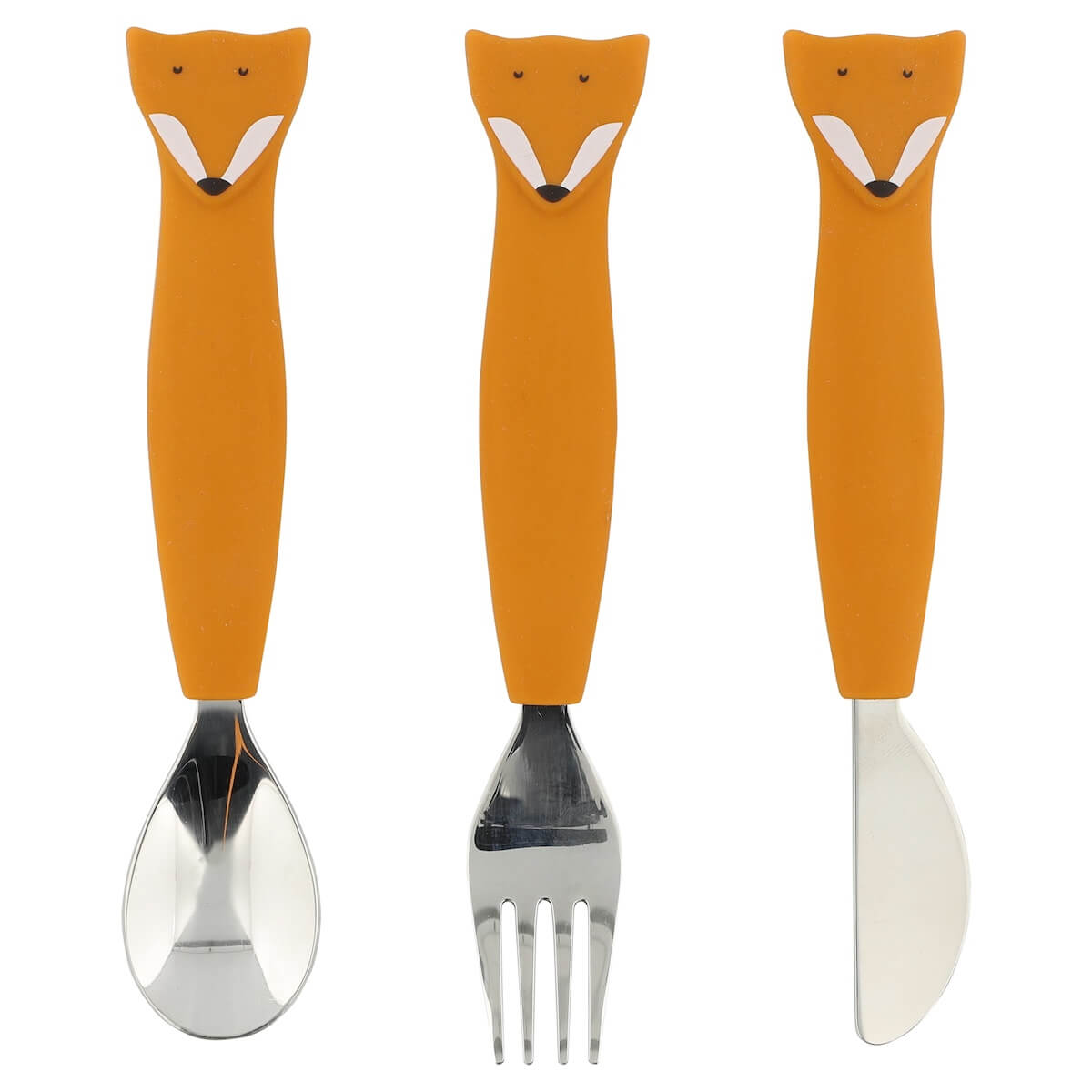 Cubiertos silicona Mr. FOX Trixie