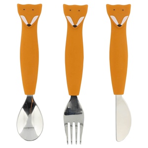 Cubiertos silicona Mr. FOX Trixie
