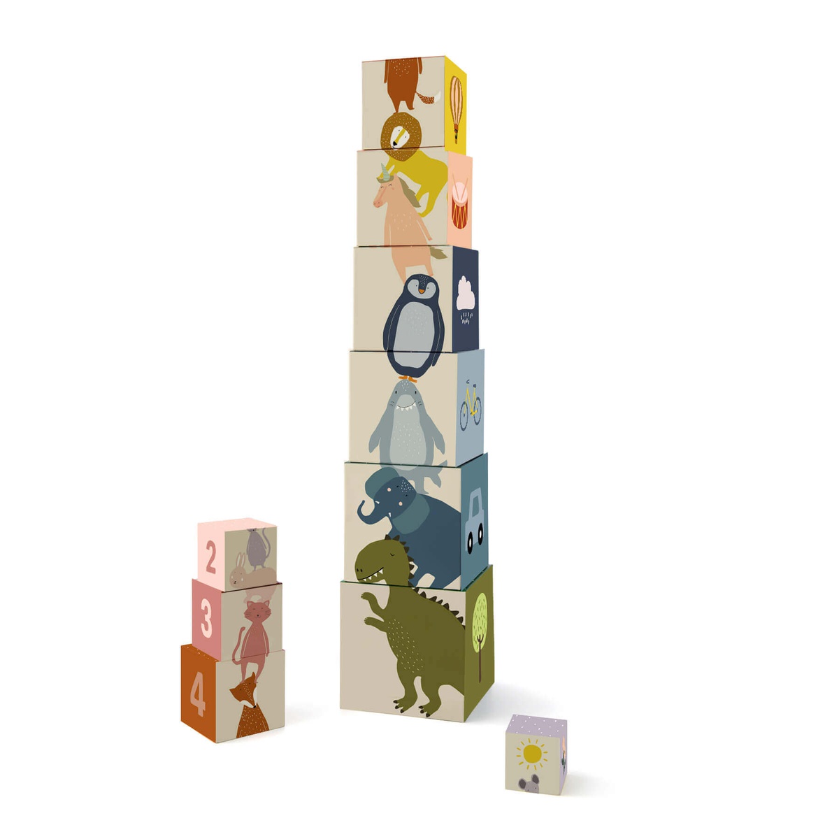 Cubos apilables ANIMALS Trixie