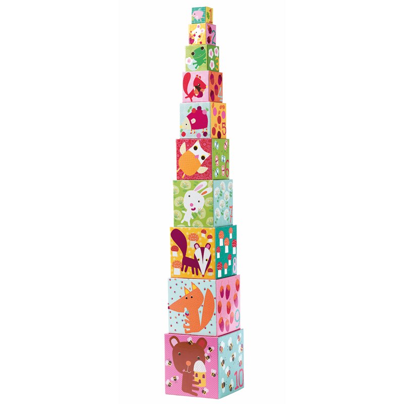 Cubos apilables BOSQUE Djeco